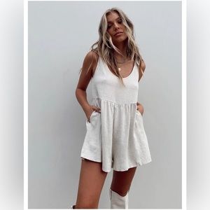 princesses polly tay romper tan NWT size 4